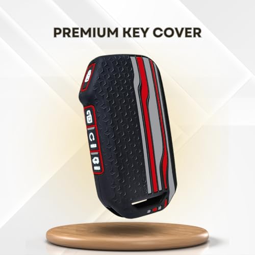 KEYCEPT Tristar Key Cover for Kia Seltos 2024 2023 Facelift HTX | Sonet Facelift | Carens X Line 4 Button Smart Key with Keychain. (Tristar K3) - Image 4