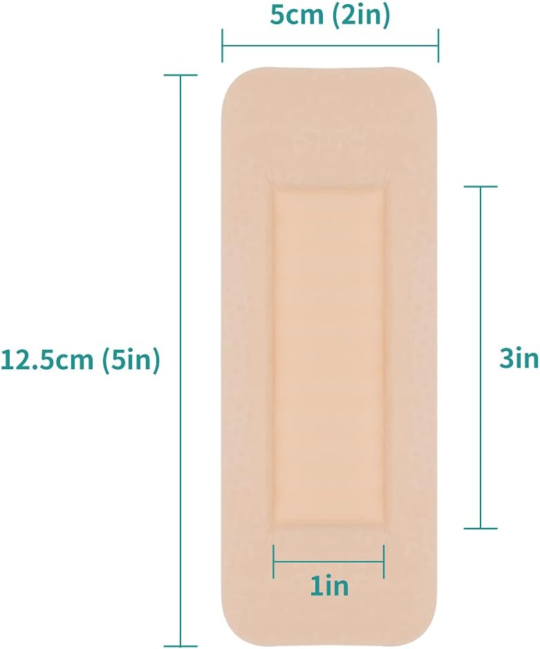 Dimora Foam Wound Dressing 2x5 5 Pack  Waterproof Transparent Film Dressing with Pad 50 Pack 23x27 - Image 3