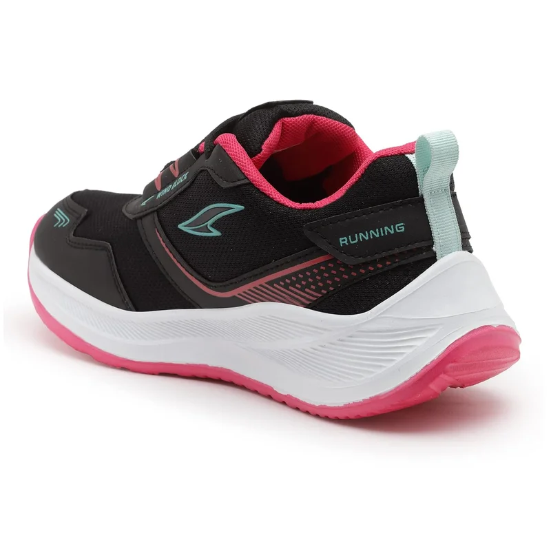 Asian Black Rani Pink Sports Sneakers for Girls