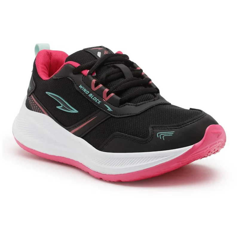 Asian Black Rani Pink Sports Sneakers for Girls