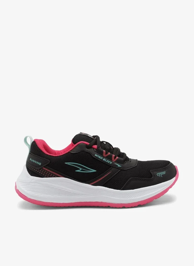 Asian Black Rani Pink Sports Sneakers for Girls
