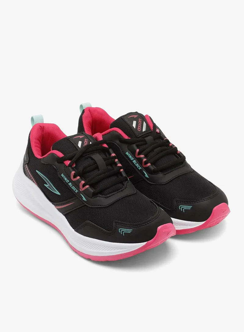 Asian  Black Rani Pink Sports Sneakers for Girls for Women | Best Price UAE