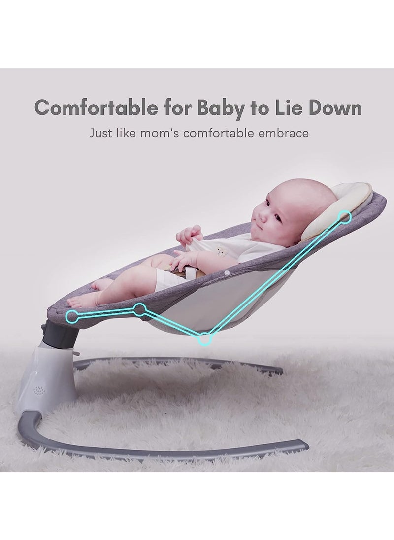 Generic - Baby Swings Rocker for Infants Portable Baby Swing Bouncer with 5 Rocking Speed 3 Seat Positions Adjustment 12 Preset Cradle Songs for Baby Boy Girl - Image 1