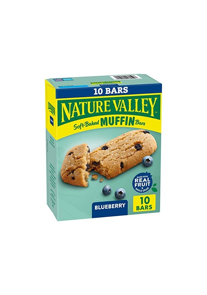Nature Valley Soft Baked Muffin Bars Blueberry Snack Bars 10 Bars 124 oz - Image 1