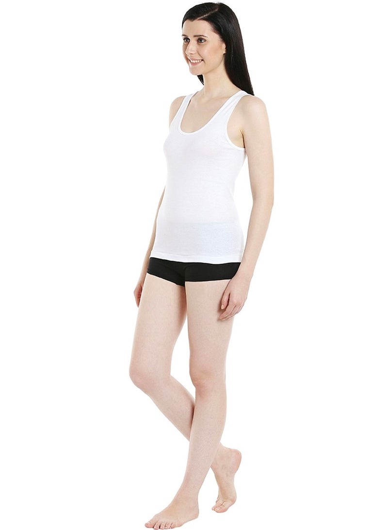 BYC WOMEN'S COTTON VEST (PACK OF 3) - WHITE  - Image 3