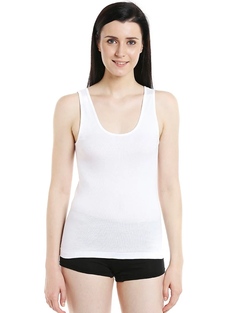 BYC WOMEN'S COTTON VEST (PACK OF 3) - WHITE