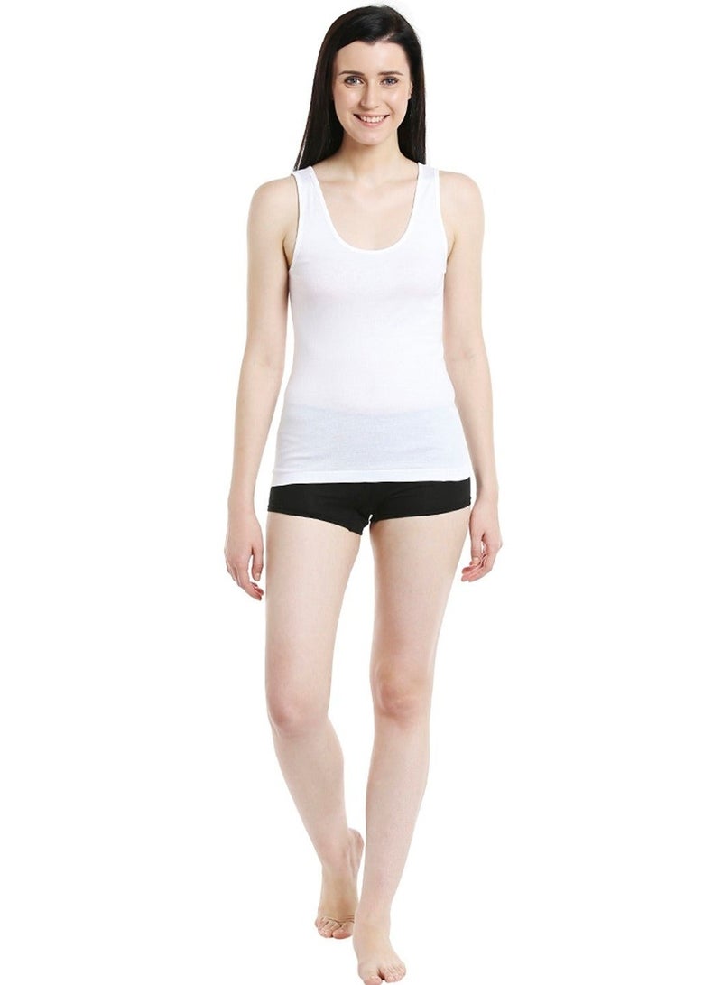 بي واي سي صدرية قطنية نسائية (عبوة من 3 قطع) - أبيض - Image 2