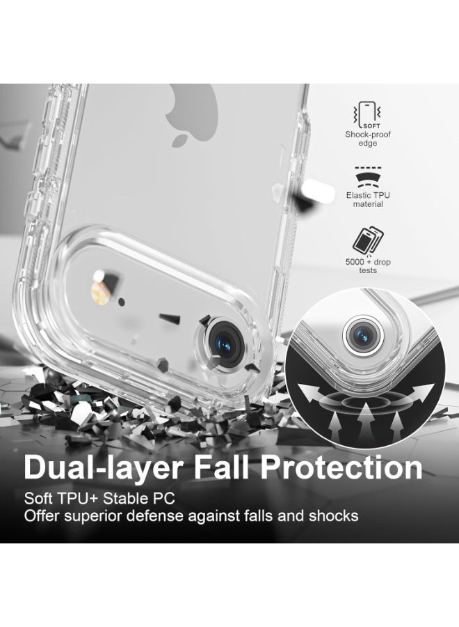MG Maxguard Protective Case for iPhone 17 Air | Shockproof Anti-Yellow TPU Slim Anti-Slip Cover Heavy Duty Shockproof, Anti-Drop, Dual Layer Transparent Protective Cover - Image 2