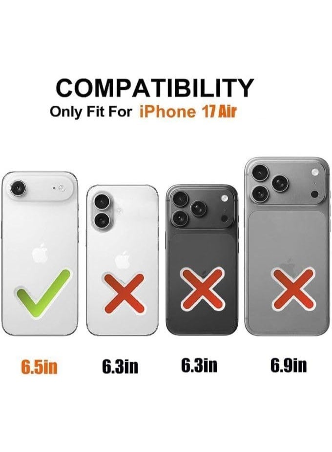 MG Maxguard Protective Case for iPhone 17 Air | Shockproof Anti-Yellow TPU Slim Anti-Slip Cover Heavy Duty Shockproof, Anti-Drop, Dual Layer Transparent Protective Cover - Image 5