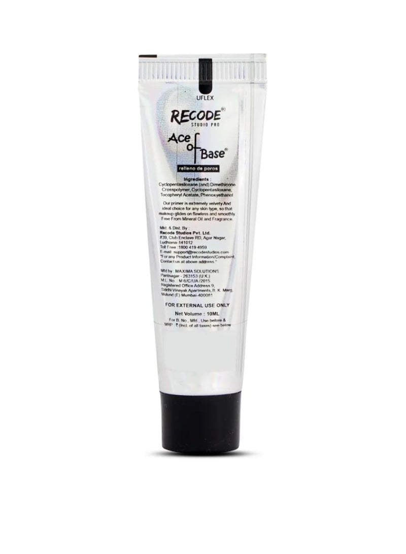 Recode Ace of Base Mattifying Primer Face Makeup 10ml Oily Dry Skin Blurs Fine Lines Wrinkles Pores - Image 3