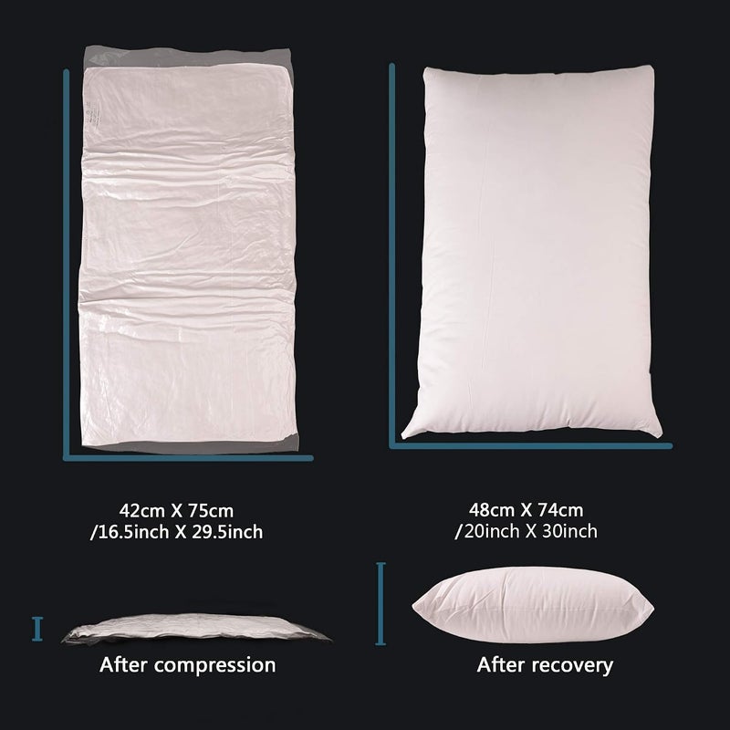 Soft Pillows for Sleeping - Fluffy Down Alternative Hypoallergenic&Dust Mite Resistant Polyester Fiber Pillow - Home&Hotel-Collection - Machine Washable - Neck Pain&Headache Relief - Image 4