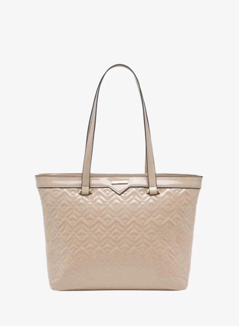 Sasha Sasha Quilted Tote Bag with Zip Closure