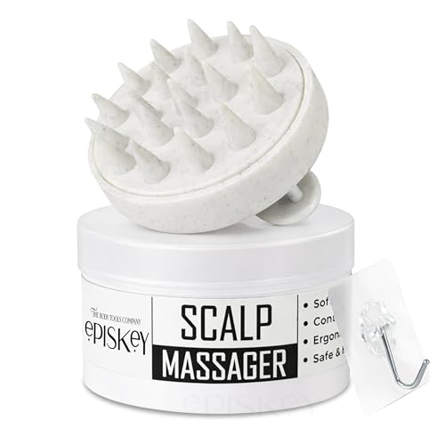 Episkey Scalp Massager Shampoo Brush for Hair Wash Anti-Dandruff Silicone Scalp Scrubber with Soft Bristles | Deep Clean, Exfoliation & Hair Growth Ayurvedic Head Massage Brush for Men&Women(JW-35) - Image 1