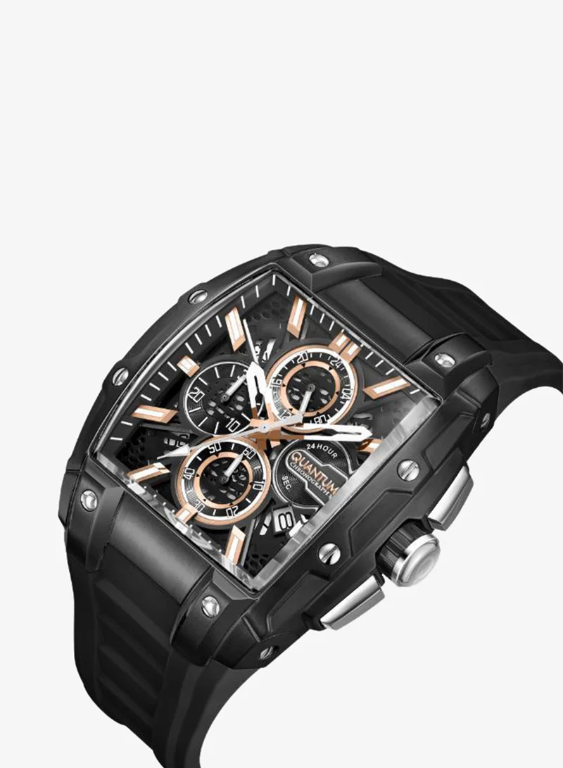 كوانتوم Men's Silicone Analog Watch HNG1161.061 - 43.5 mm