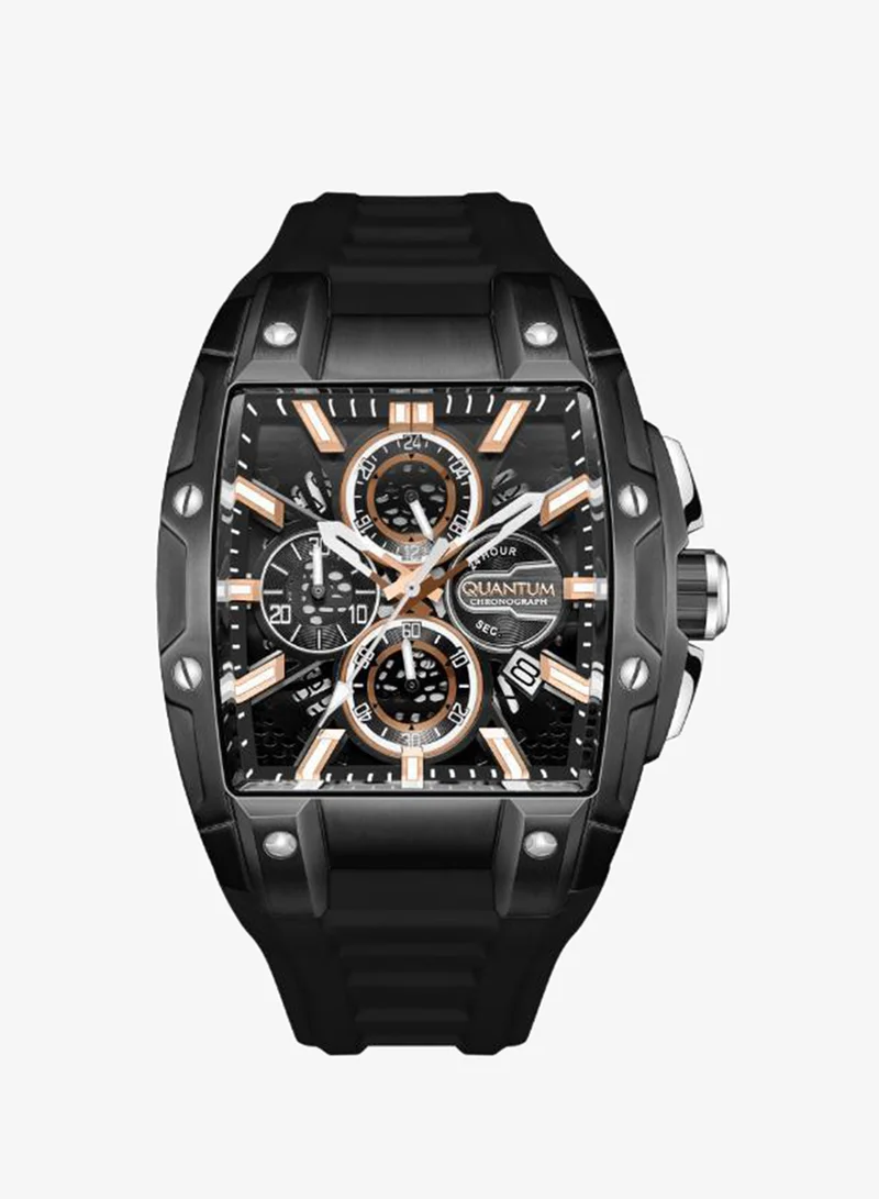 كوانتوم Men's Silicone Analog Watch HNG1161.061 - 43.5 mm