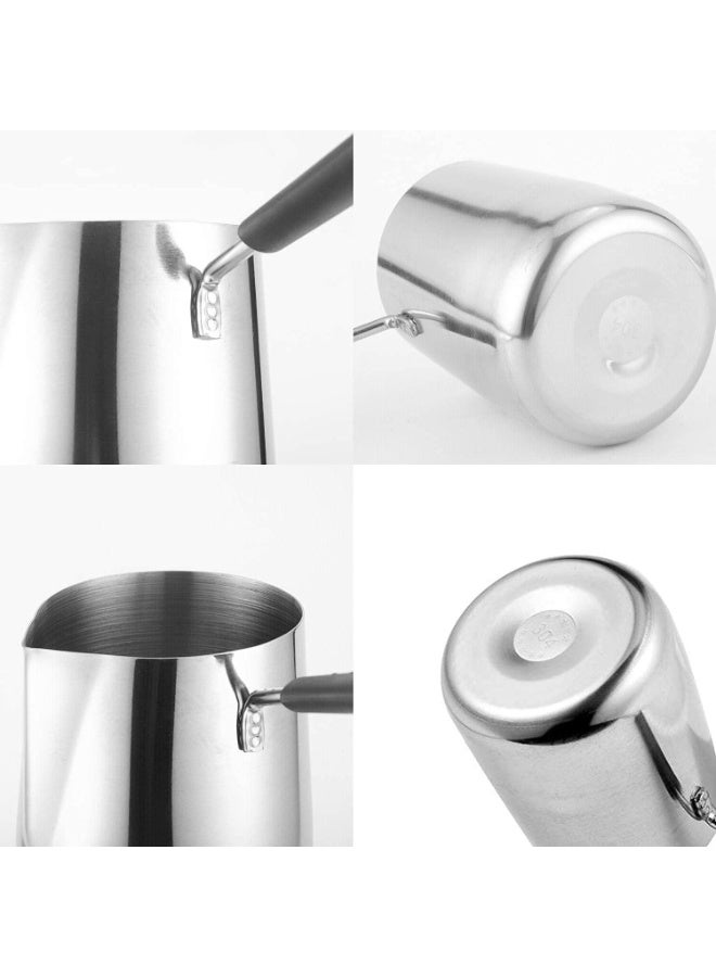 MostNow 600ML/20oz Turkish Coffee Pot, 304 Stainless Steel Coffee and Butter Warmer, Premium Milk Warmer and Milk Pot with Spout - Image 4