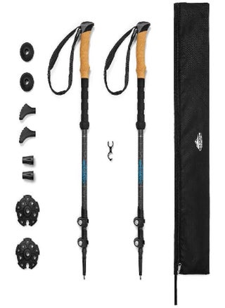 Cascade Mountain Tech Trekking Poles - Carbon Fiber Walking or Hiking Sticks with Quick Adjustable Locks (Set of 2) - pzsku/Z573C11700DCFB532F6C6Z/45/_/1686210946/12841ce2-d006-48f2-aeb7-e7de32954d60