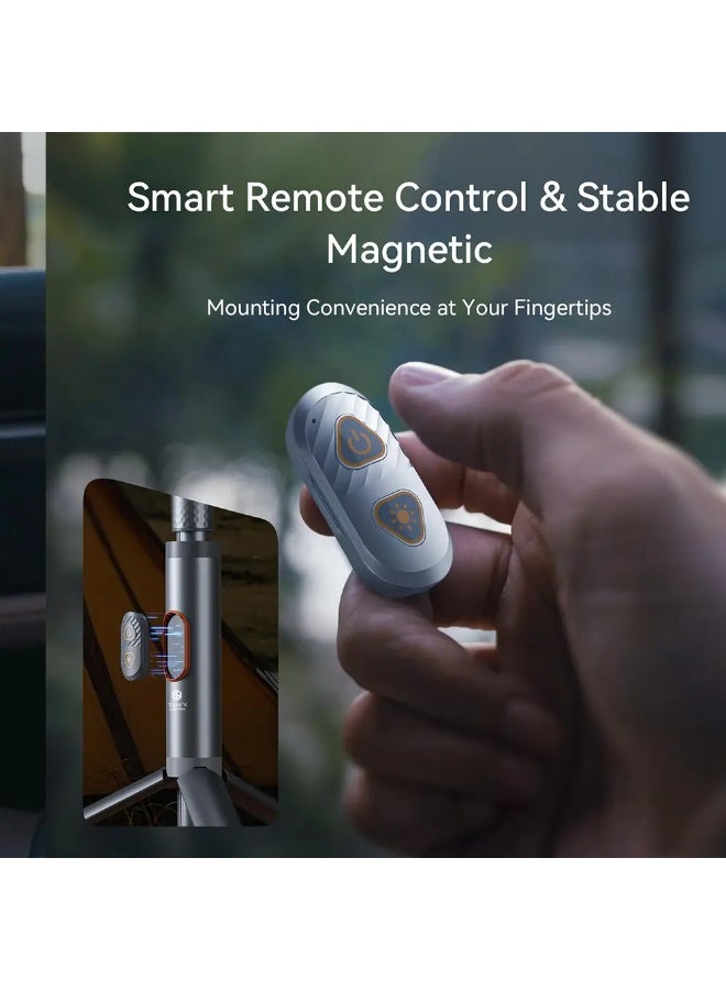 توبيز مصباح تخييم Toby's CPL-T24 تلسكوبي قابل للطي 800 لومن ذكي مع جهاز تحكم عن بعد وقاعدة مغناطيسية - CPL T24 - Image 5