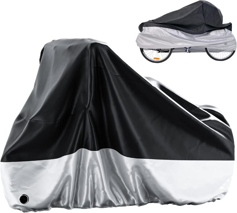 MOONCOOL Adult Tricycle Cover Trike Cover, 3 Wheeled Bicycle Bike Cover for Outdoor Storage Waterproof, Dust Wind Proof for Bikes - Image 1