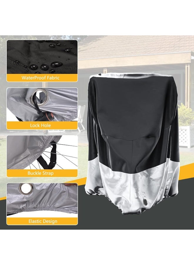 MOONCOOL Adult Tricycle Cover Trike Cover, 3 Wheeled Bicycle Bike Cover for Outdoor Storage Waterproof, Dust Wind Proof for Bikes - Image 3