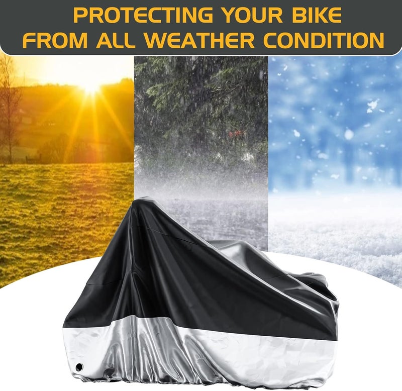 MOONCOOL Adult Tricycle Cover Trike Cover, 3 Wheeled Bicycle Bike Cover for Outdoor Storage Waterproof, Dust Wind Proof for Bikes - Image 5