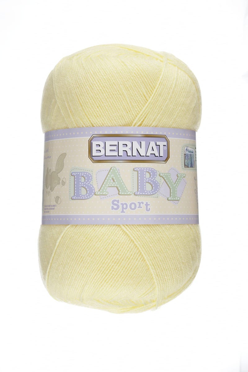 Bernat Baby Sport BB Baby Yellow Yarn - 1 Pack of 12.3oz/350g - Acrylic - #3 Light - 1256 Yards - Knitting/Crochet - Image 1