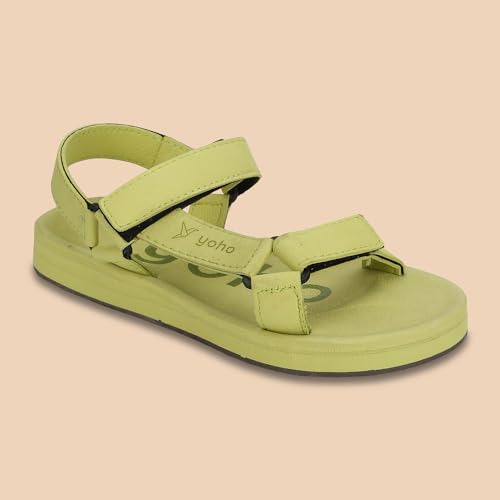 YOHO EVA Sandals for Men | EVA sole | Comfortable cushioned sole with TPR base | Lightweight | Soft skin friendly straps | Adjustable straps | Velcro closure | Vibrant colour options - Image 5