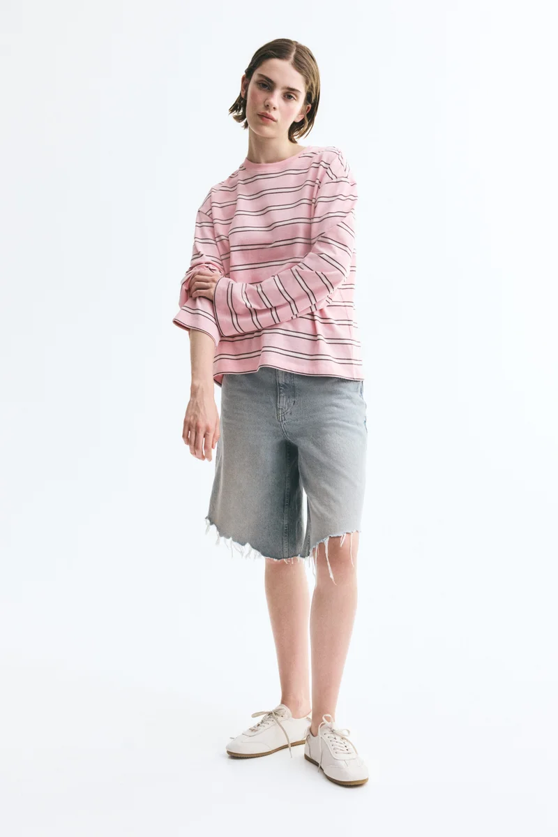 H&M Long-sleeved cotton top