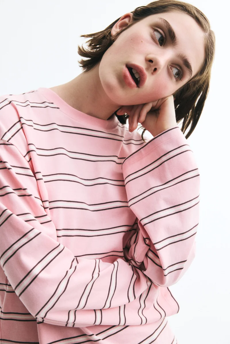 H&M Long-sleeved cotton top