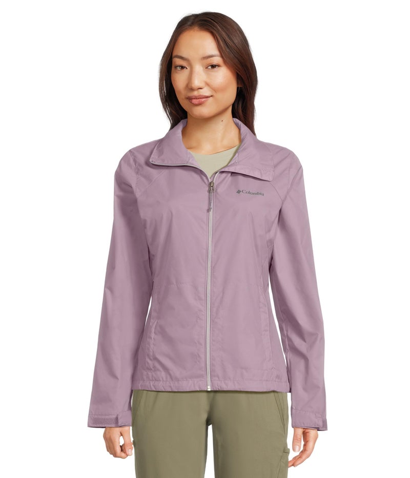 Columbia Womens Switchback IV Rain Jacket Shale Purple Medium