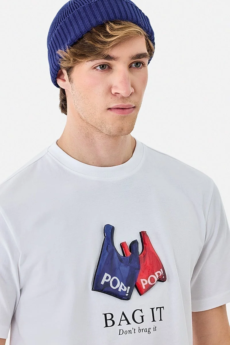 SNITCH Regular Fit Graphic 100% Cotton T-Shirt