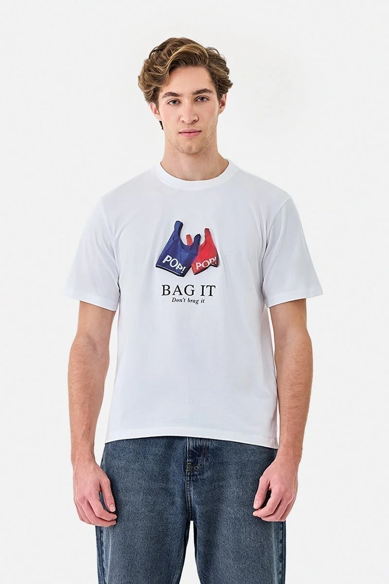 SNITCH Regular Fit Graphic 100% Cotton T-Shirt