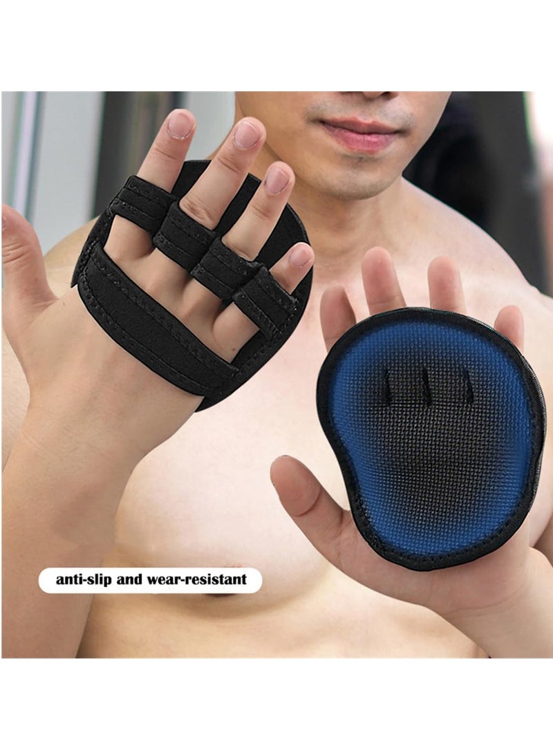 SOLARAE Workout Gloves for Gym Grip Power Pads Anti-Slip Fitness with 4 Fingers, Rubber Padding to Avoid Calluses, Suit Weight Lifting  Pull-Ups Calisthenics Powerlifting - Image 4