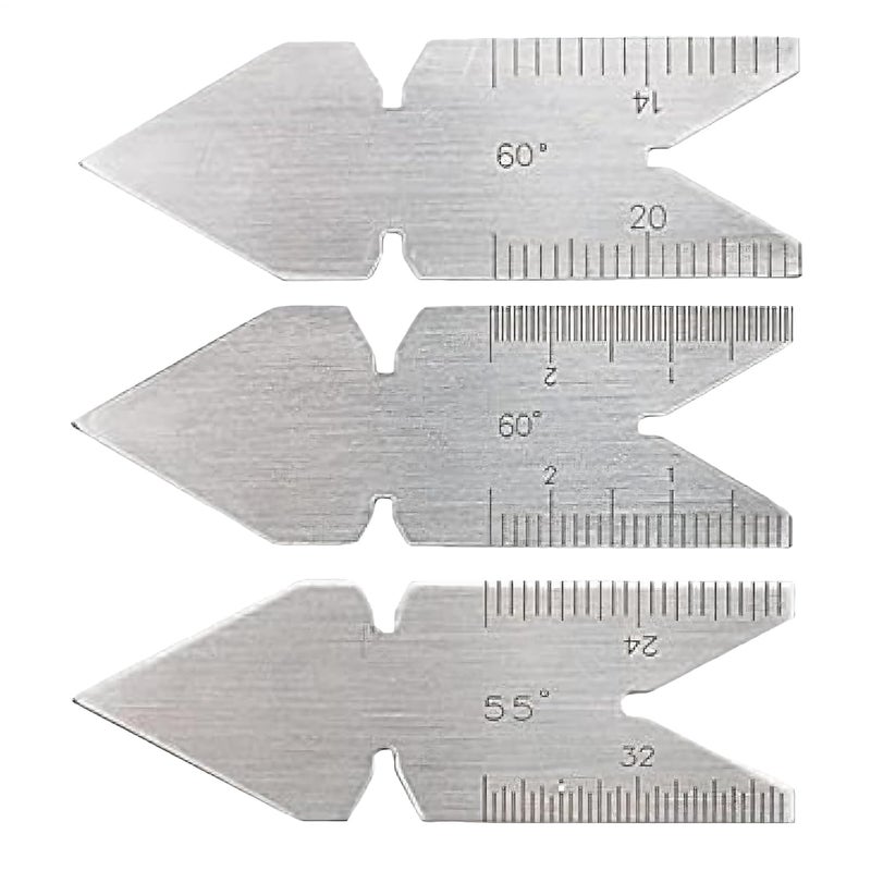 Stainless Steel Center Gauge Pitch Gauge Metalworking Layout Marking Tool - Image 1