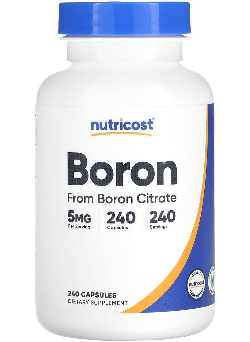 Nutricost Boron, 5 mg , 240 Capsules