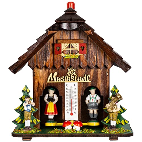 Trenkle German Black Forest Weather House Musikstadl TU 842 - Image 1