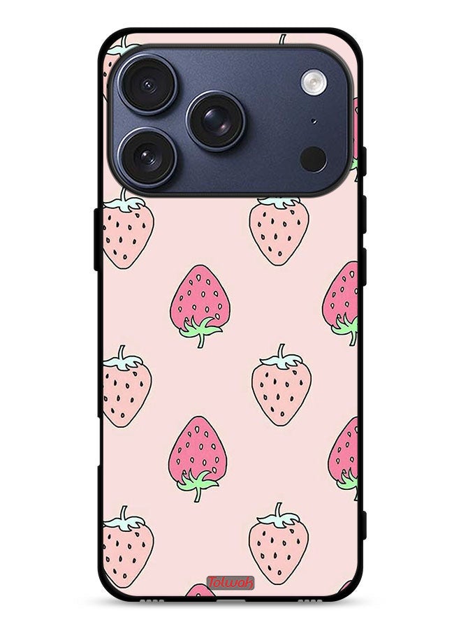Tolwak Apple iPhone 17 Pro Protective Case Cover Strawberry Icon - Image 1