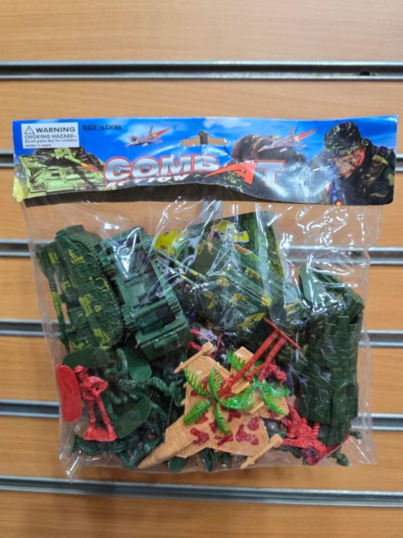 مجموعة ألعاب عسكرية للأطفال | أكثر من 40 قطعة تتضمن مركبات جنود وقاعدة عسكرية | مواد آمنة من مادة ABS | ألعاب إبداعية وجماعية | مواد بلاستيكية آمنة من مادة ABS | مناسبة للأعمار من 3 سنوات فما فوق (نسخة قتالية)