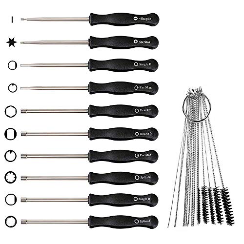 LIYYOO carburetor adjustment screwdriver tools + cleaning brush needle kit for Common 2 Cycle Carburator Small Engine Carburetor Adjusting Tool - Image 3