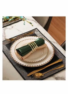 Y&D 8-Piece Set Napkin Ring Table Setting Suitable for Casual or Formal Occasions (gold)  - Image 4