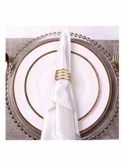 Y&D 8-Piece Set Napkin Ring Table Setting Suitable for Casual or Formal Occasions (gold)  - Image 2