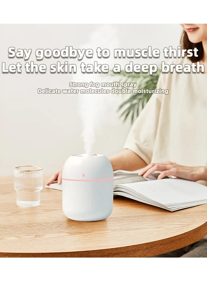 Portable USB Mini Humidifier & Essential Oil Diffuser – 220ml Capacity, Double Mist Mode, Quiet Operation, LED Night Light, Compact Air Freshener for Car, Bedroom, Office & Travel, Ideal Gift for Skin Hydration & Mood Enhancement  - Image 2