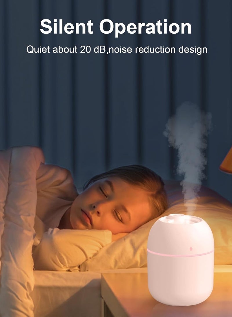 Portable USB Mini Humidifier & Essential Oil Diffuser – 220ml Capacity, Double Mist Mode, Quiet Operation, LED Night Light, Compact Air Freshener for Car, Bedroom, Office & Travel, Ideal Gift for Skin Hydration & Mood Enhancement  - Image 5