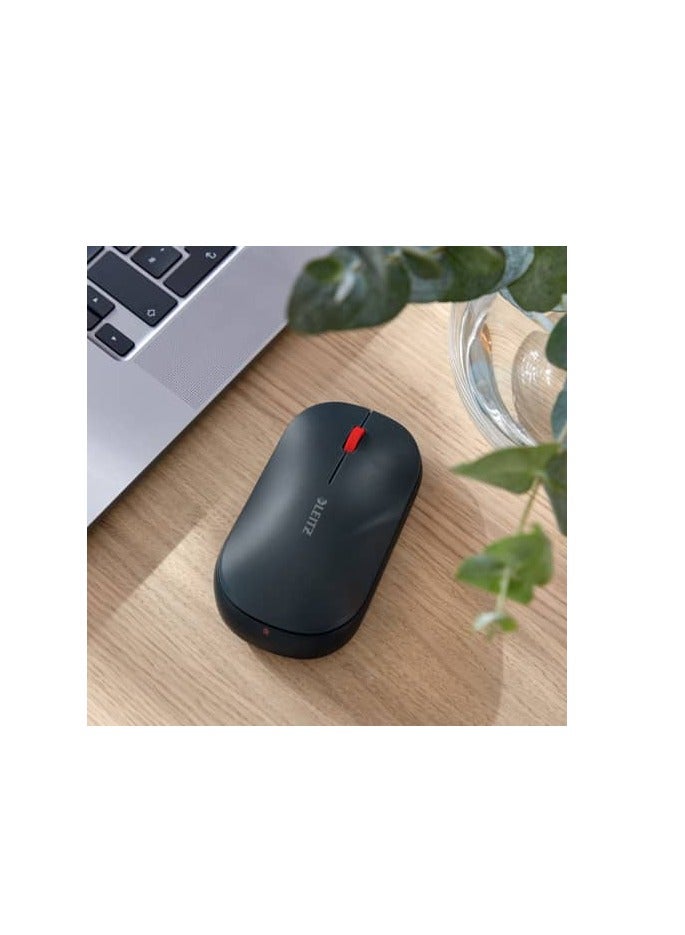 LEITZ فأرة لاسلكية سوداء LEITZ 6531-00-89 مستشعر بصري، تصميم مريح، نقرات صامتة - Image 4