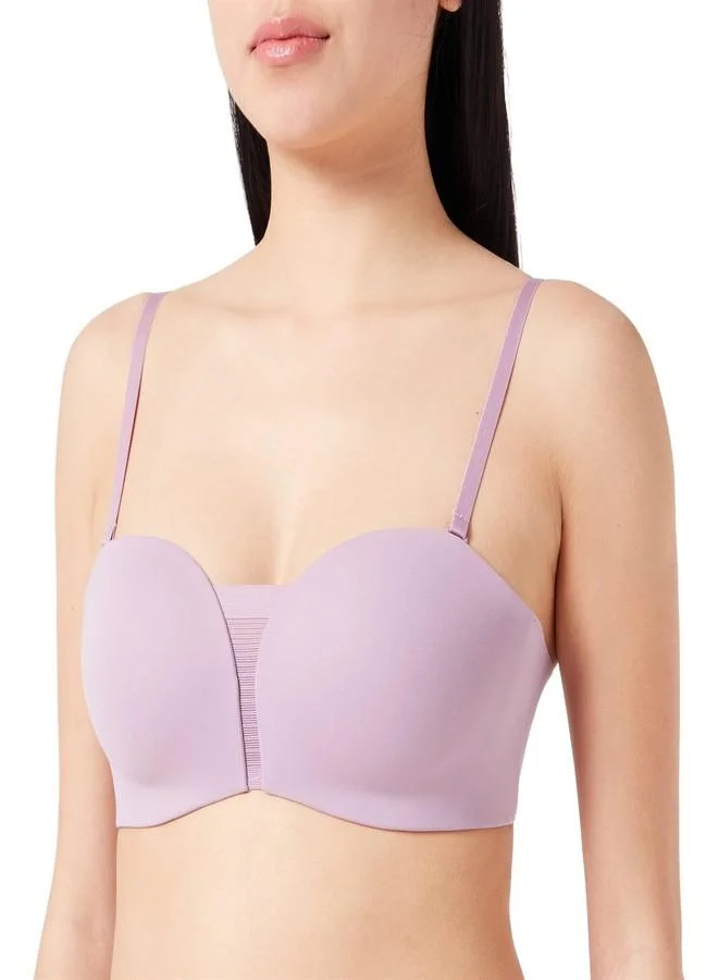 Triumph Triumph Flex Smart DP Wired Fixed Strap Padded Women's Beginners Bra (Purple, Small)