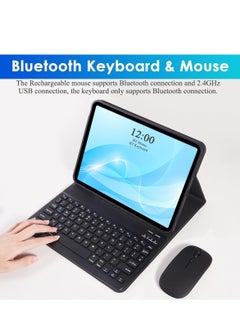 QPHWHFQ Keyboard Case with Mouse for Huawei MatePad SE 11 inch 2024, Detachable Magnetic Bluetooth Keyboard Case, Rechargeable Bluetooth, with Mouse, 3 Angle Adjustment  - Image 2