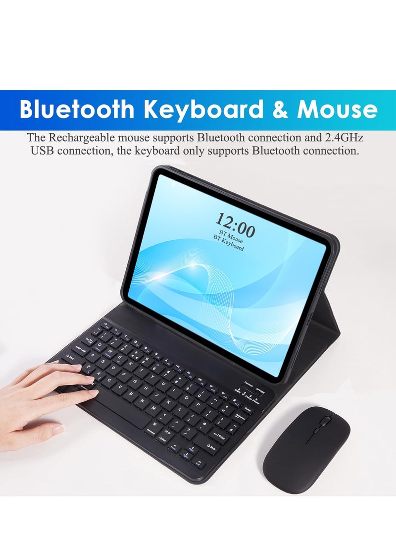 QPHWHFQ Keyboard Case with Mouse for Huawei MatePad SE 11 inch 2024, Detachable Magnetic Bluetooth Keyboard Case, Rechargeable Bluetooth, with Mouse, 3 Angle Adjustment  - Image 2