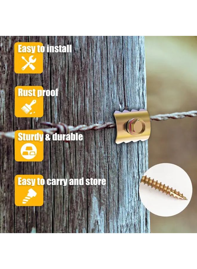 25 قطعة من دبابيس السياج القابلة لإعادة الاستخدام والمسامير لشبكة الأسلاك، مشابك متينة مقاومة للصدأ - Image 5