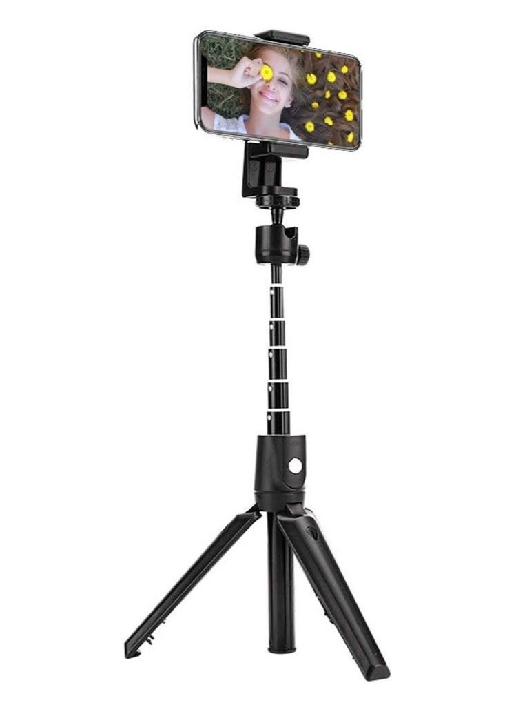 ELTRAZONE - Selfie Stick Bluetooth Selfie Stick Tripod Selfie Stick Wireless Remote Shutter with Expandable Portable Monopod for Photography (Color: Black, Size: One Size) - Image 1