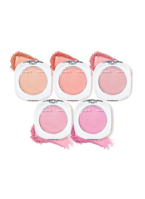 Dear.A Fluffy Blush An Airy Longlasting Pressed Powder Blush Effortlessly Blends And Layers Creates A Natural Soft Healthy Flush Vegan Formula (04 Childlike)